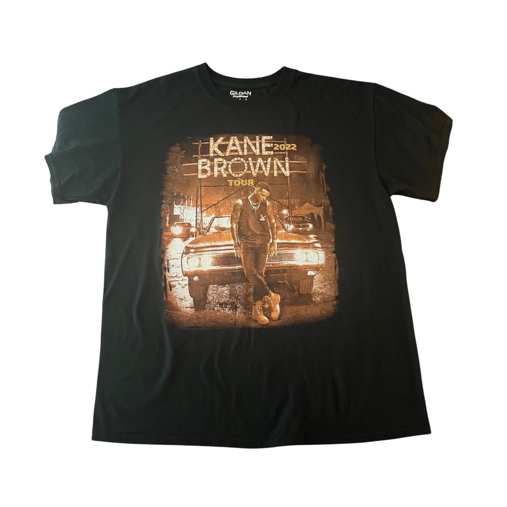 Kane Brown 2022 Blessed & Free Tour T-Shirt Black Mens Large (1001)